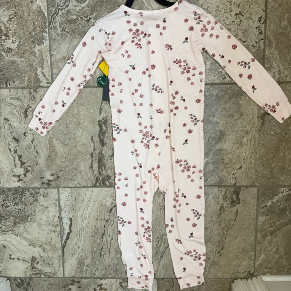 NWT Size 5T Modern Moments Pink Floral Onesie Pajamas